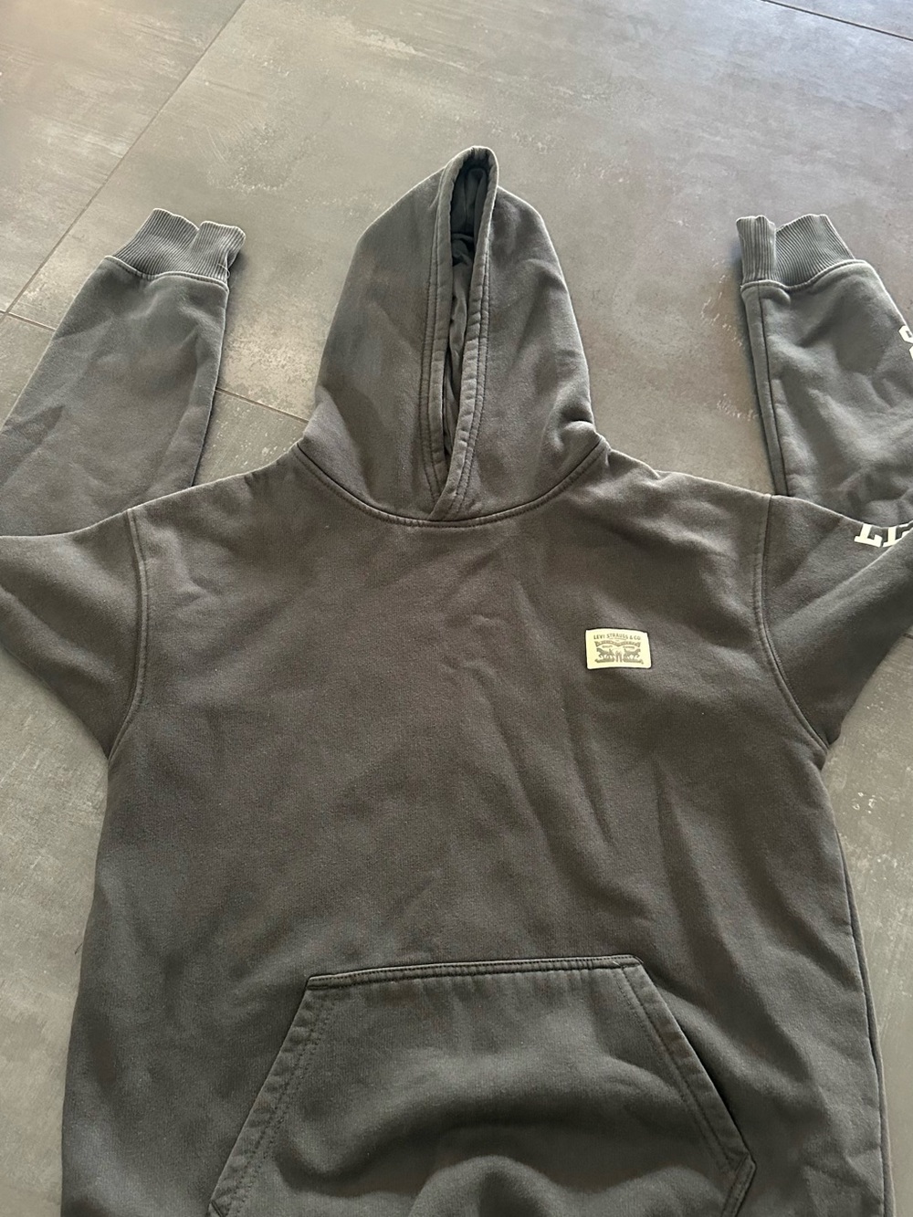 Levi's Black Kids Pullover Hoodie with Small Front Patch